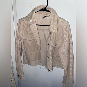 Cropped corduroy jacket